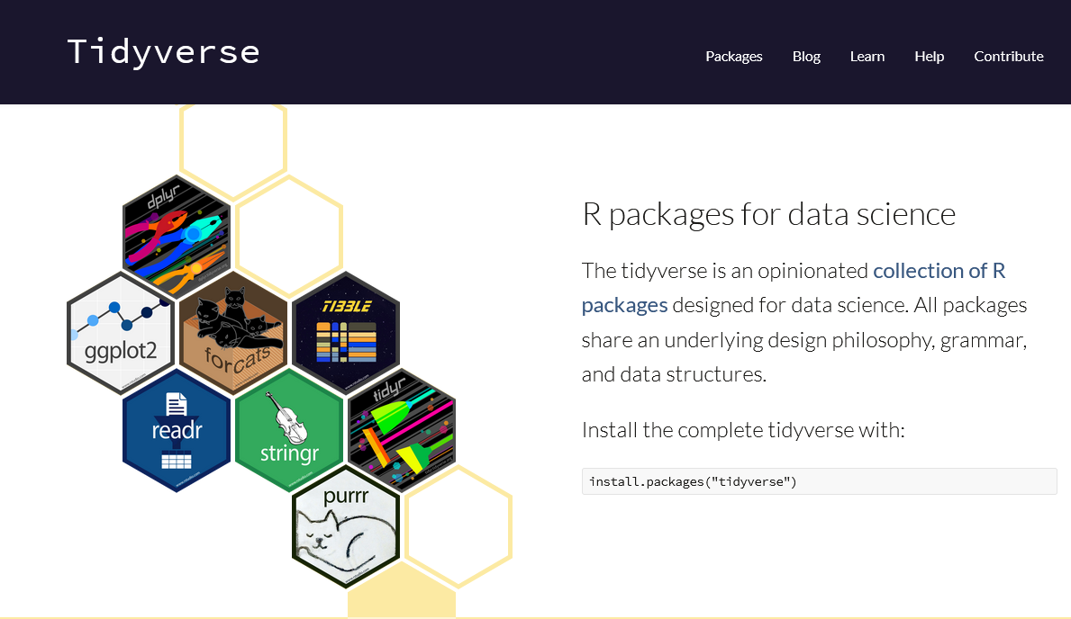 The main packages of the *tidyverse*.